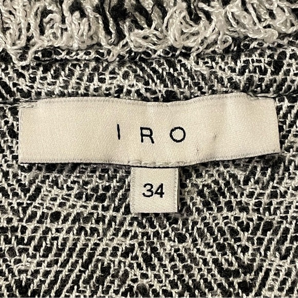 IRO NWOT Bardy Tweed Boucle Knitted Sweater in Black and White - Picture 4 of 6